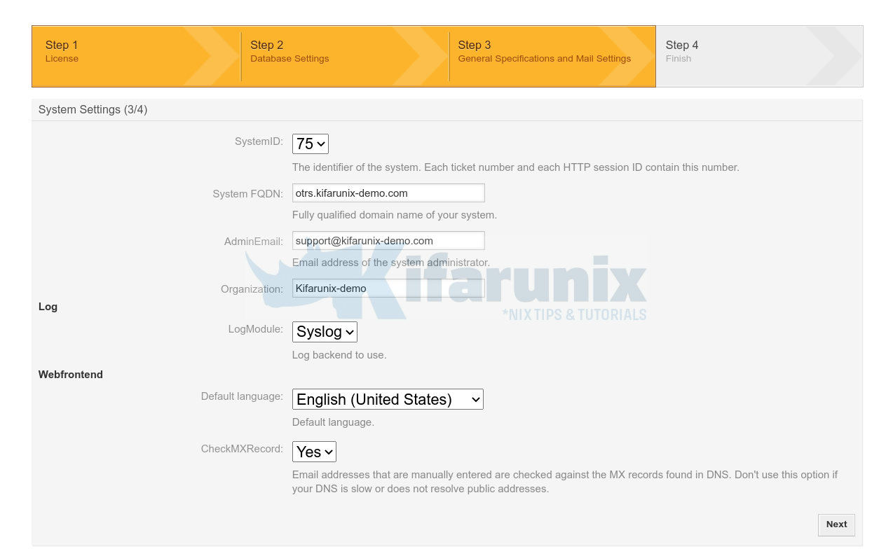 RockyLinuxにOTRSチケットシステムをインストールする